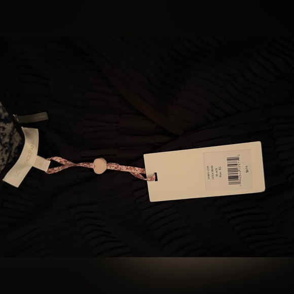 NWT LoveShackFancy Lexia Black Pleated Maxi Dress Size XL - Picture 2 of 4